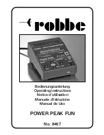 ROBBE POWER PEAK FUN 8467 Operating Instructions Manual preview