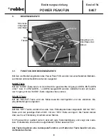 Preview for 8 page of ROBBE POWER PEAK FUN 8467 Operating Instructions Manual