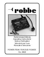 ROBBE Power Peak FUN DUO POWER 8468 Operating Instructions Manual preview