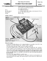 Preview for 10 page of ROBBE POWER PEAK MAXAMP 8121 Operating Instructions Manual