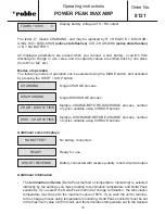 Preview for 13 page of ROBBE POWER PEAK MAXAMP 8121 Operating Instructions Manual