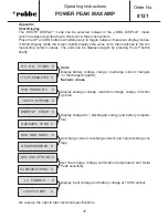 Preview for 15 page of ROBBE POWER PEAK MAXAMP 8121 Operating Instructions Manual