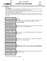 Preview for 22 page of ROBBE POWER PEAK MAXAMP 8121 Operating Instructions Manual