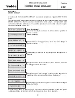 Preview for 29 page of ROBBE POWER PEAK MAXAMP 8121 Operating Instructions Manual