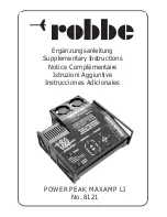 Preview for 31 page of ROBBE POWER PEAK MAXAMP 8121 Operating Instructions Manual