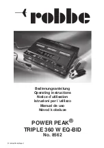 Preview for 1 page of ROBBE POWER PEAK TRIPLE 360 W EQ-BID Operating Instructions Manual