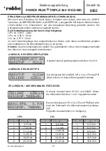 Preview for 13 page of ROBBE POWER PEAK TRIPLE 360 W EQ-BID Operating Instructions Manual