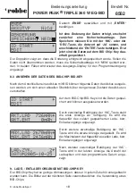 Preview for 18 page of ROBBE POWER PEAK TRIPLE 360 W EQ-BID Operating Instructions Manual