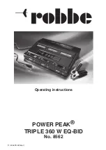 Preview for 25 page of ROBBE POWER PEAK TRIPLE 360 W EQ-BID Operating Instructions Manual