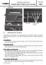 Preview for 30 page of ROBBE POWER PEAK TRIPLE 360 W EQ-BID Operating Instructions Manual