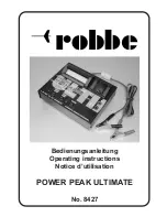 Preview for 1 page of ROBBE POWER PEAK ULTIMATE 8427 Operating Instructions Manual