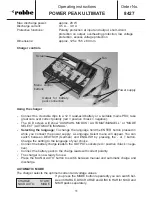 Preview for 11 page of ROBBE POWER PEAK ULTIMATE 8427 Operating Instructions Manual