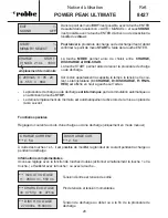 Preview for 20 page of ROBBE POWER PEAK ULTIMATE 8427 Operating Instructions Manual