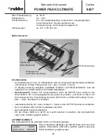 Preview for 25 page of ROBBE POWER PEAK ULTIMATE 8427 Operating Instructions Manual