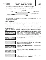 Preview for 26 page of ROBBE POWER PEAK ULTIMATE 8427 Operating Instructions Manual