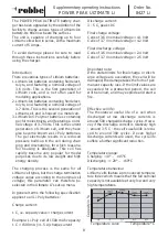 Preview for 8 page of ROBBE POWER PEAK ULTIMATE Li Supplementary Operating Instructions