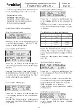 Preview for 11 page of ROBBE POWER PEAK ULTIMATE Li Supplementary Operating Instructions