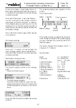 Preview for 12 page of ROBBE POWER PEAK ULTIMATE Li Supplementary Operating Instructions