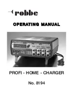 ROBBE Profi-Home-Charger 8194 Operating Manual preview