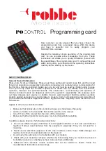 ROBBE ROCONTROL Manual preview