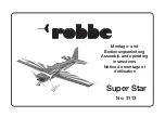 ROBBE Super Star 3113 Assembly And Operating Instructions Manual preview