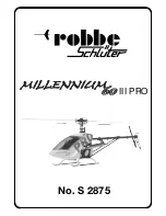 Preview for 1 page of Robble Schluter Millennium 60 III PRO S 2875 Manual