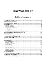 Preview for 2 page of Robe ClubWash 500 CT User Manual