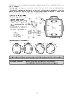 Предварительный просмотр 12 страницы Robe Color Sport 1200 Profile User Manual