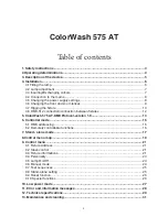 Preview for 2 page of Robe Color Spot 575AT User Manual