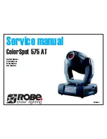 Robe ColorSpot 575 AT Service Manual preview