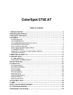 Preview for 2 page of Robe ColorSpot 575E AT User Manual