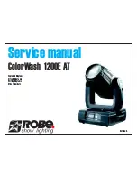 Robe ColorWash 1200E AT Service Manual предпросмотр