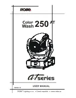 Preview for 1 page of Robe ColorWash 250 AT User Manual