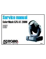 Robe ColorWash 575 AT ZOOM Service Manual preview