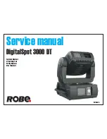 Robe DigitalSpot 3000 DT Service Manual preview