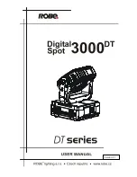 Robe DigitalSpot 3000 DT User Manual preview