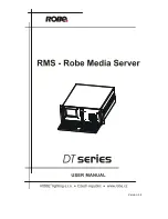 Robe DT Series User Manual preview