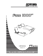 Robe Faze 1000 FT User Manual preview