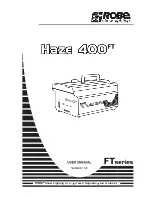 Robe Haze 400 FT User Manual предпросмотр