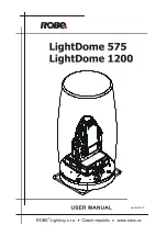 Robe LightDome 1200 User Manual предпросмотр