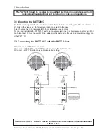 Предварительный просмотр 5 страницы Robe PATT 2017 User Manual