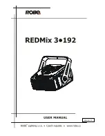 Preview for 1 page of Robe REDMix 3-192 User Manual