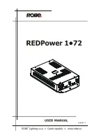 Robe REDpower 1-72 User Manual preview