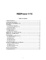 Preview for 2 page of Robe REDpower 1-72 User Manual