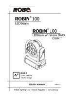 Robe Robin 100 LEDBeam Wireless DMX CRMX User Manual предпросмотр