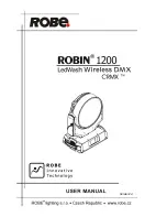 Preview for 1 page of Robe Robin 1200 User Manual