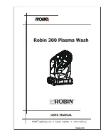 Robe Robin 300 Plasma Wash User Manual preview