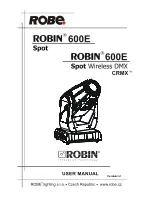 Robe Robin 300E Spot User Manual preview