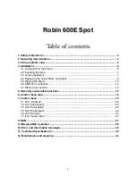 Предварительный просмотр 2 страницы Robe Robin 300E Spot User Manual