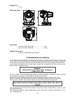 Предварительный просмотр 32 страницы Robe Robin 300E Spot User Manual